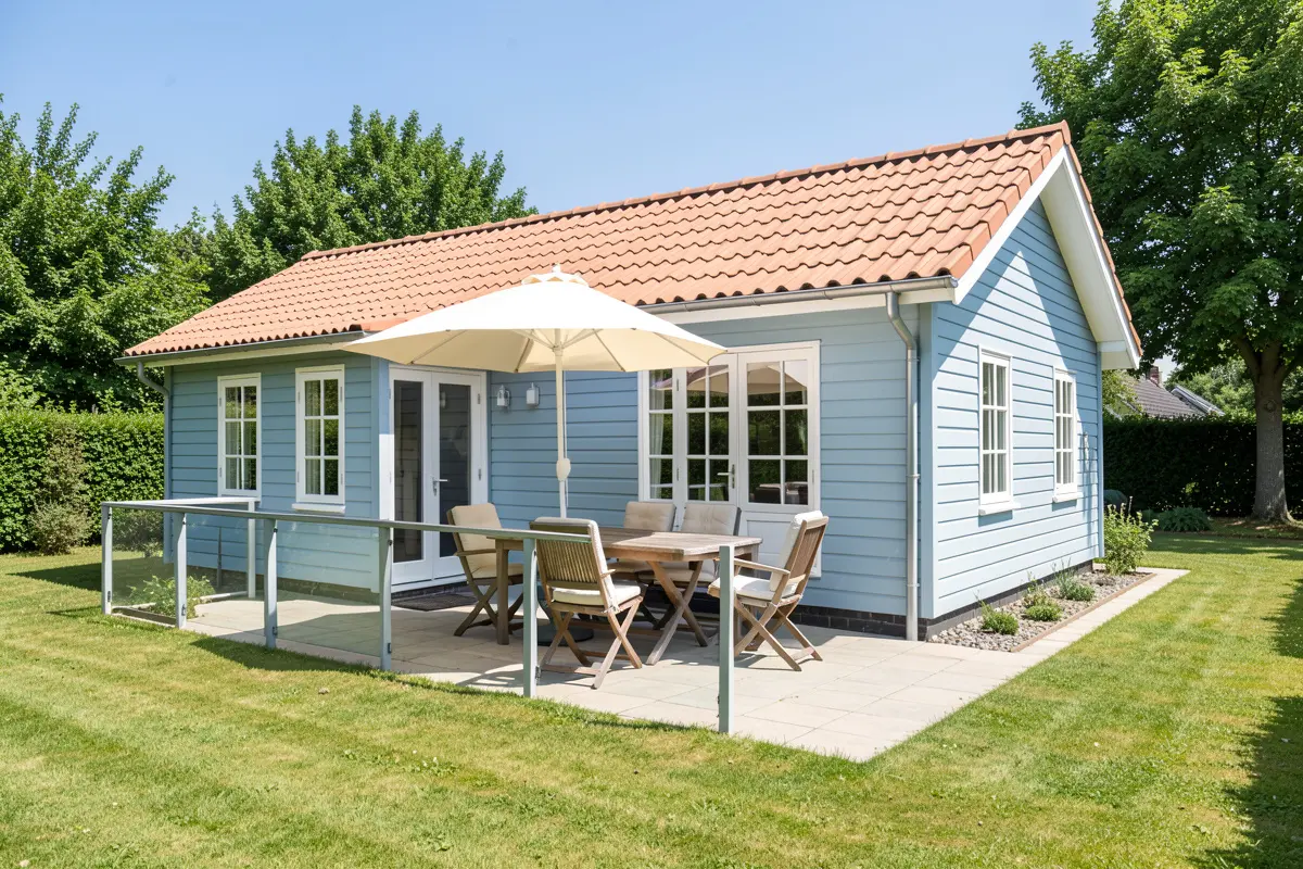 Vakantiehuisje met eigen tuin