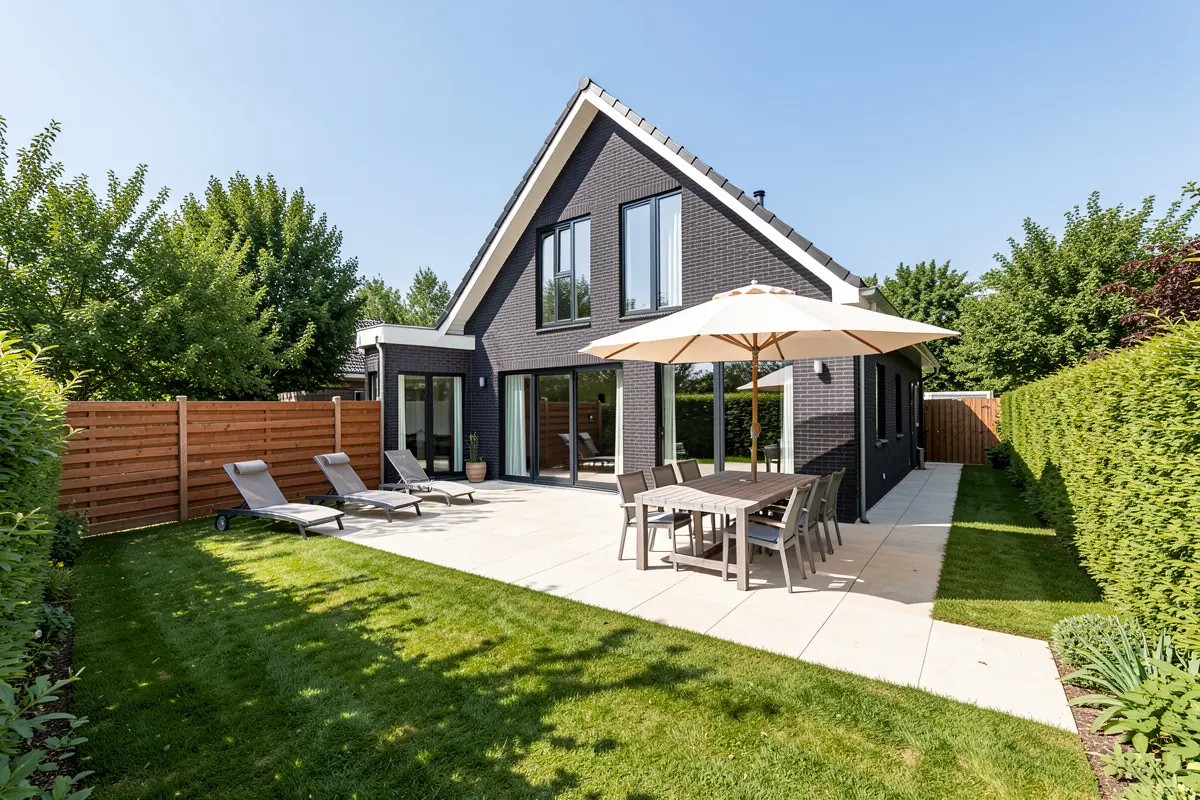Vakantievilla met groot terras, eettafel en tuin